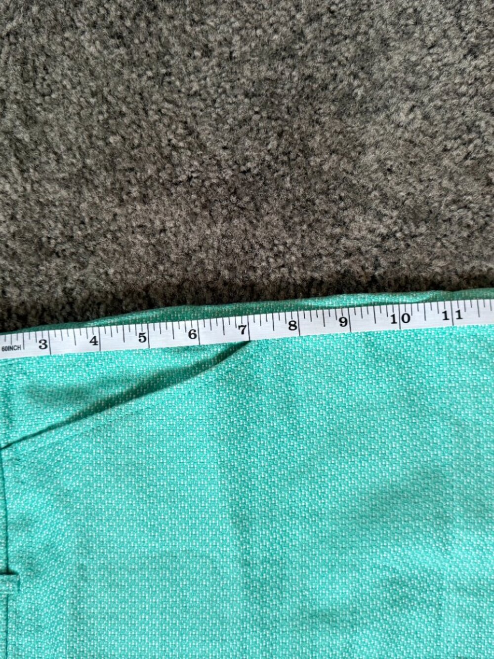 BANANA REPUBLIC Mint Green Tweed Cotton Linen Short Suit Set Blazer 6 Shorts 8 - Picture 13 of 16